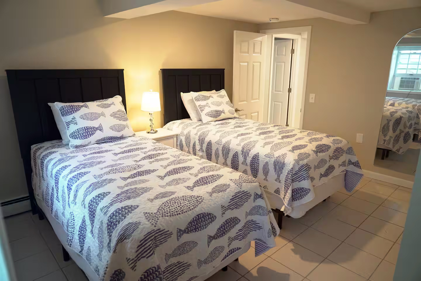 1st Floor Bedroom, twin beds, view one